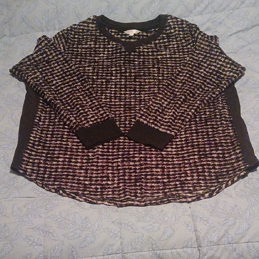Secret Treasures Black and Gray Long Sleeve Top Size 2X